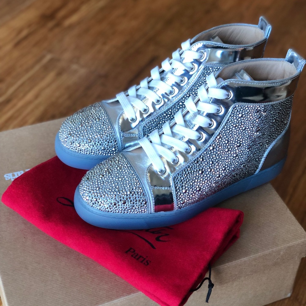 CHRISTIAN LOUBOUTIN Strass High-Top Sneakers